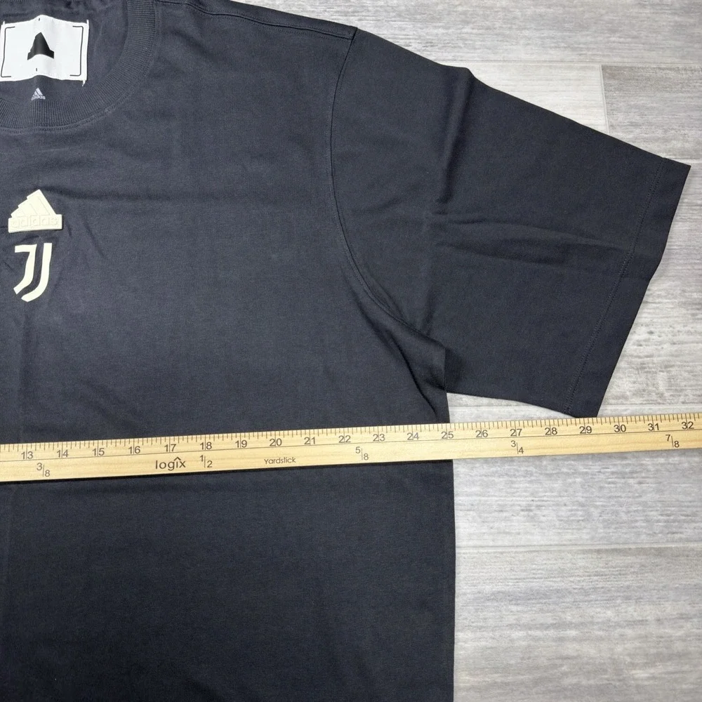 Adidas Juventus Oversized Black T-Shirt Turin‎ IT9688 2023/24 Men's Large NEW